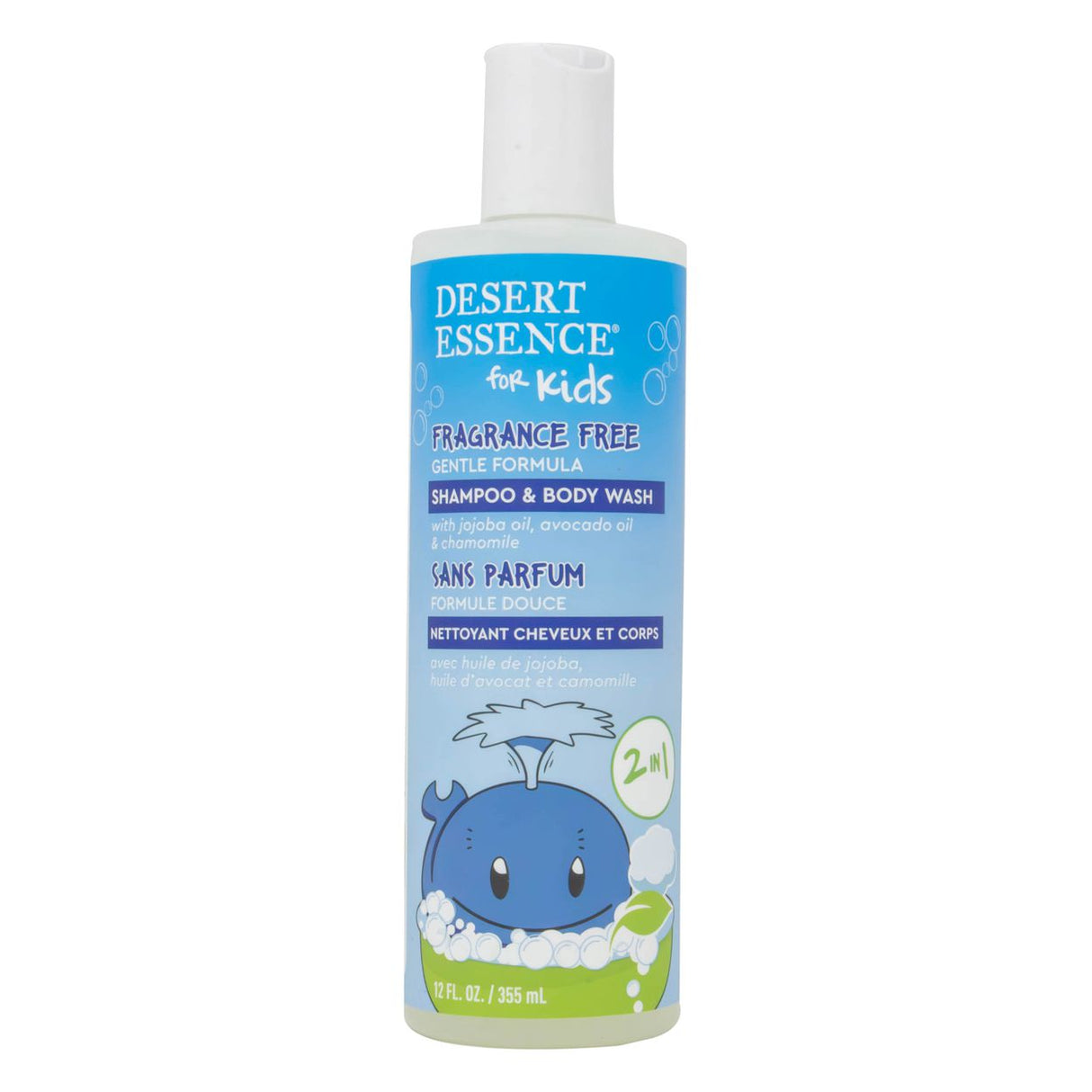 Desert Essence FRAG FREE KIDS 2IN1 SHAMP&BW 12 Liquid