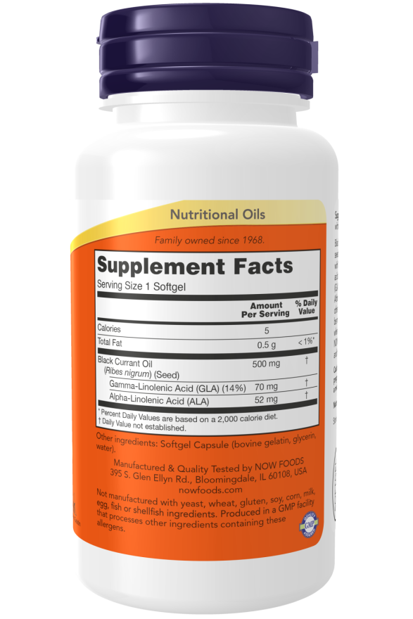 Now BLACK CURRANT OIL 500mg 100 SGELS