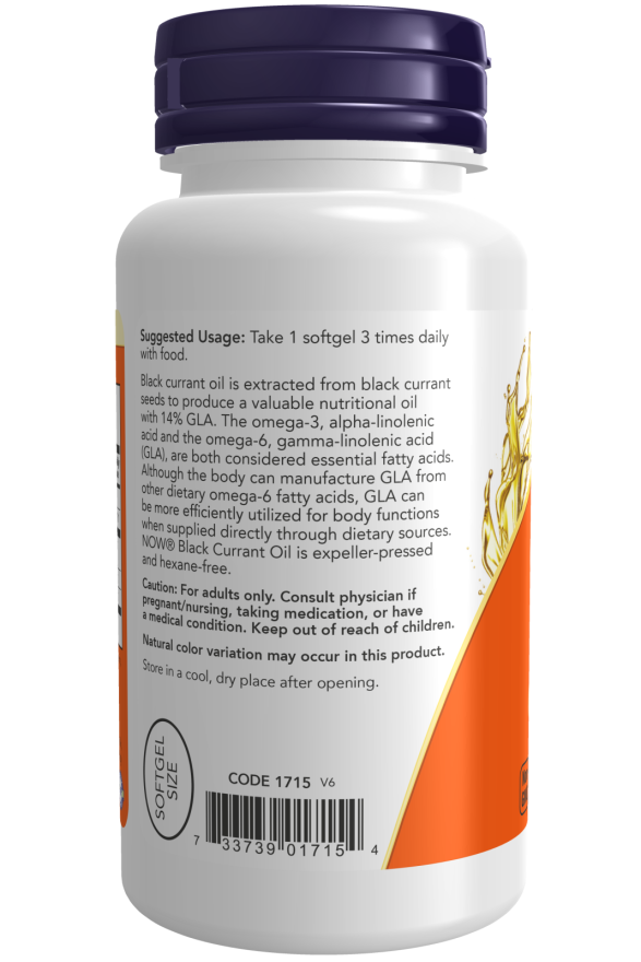 Now BLACK CURRANT OIL 500mg 100 SGELS