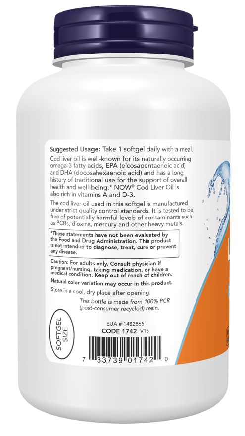 Now COD LIVER OIL 650MG 250 SGELS