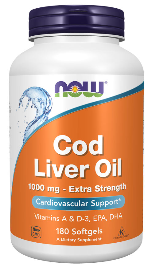 Now COD LIVER OIL 1,000MG 180 SGELS