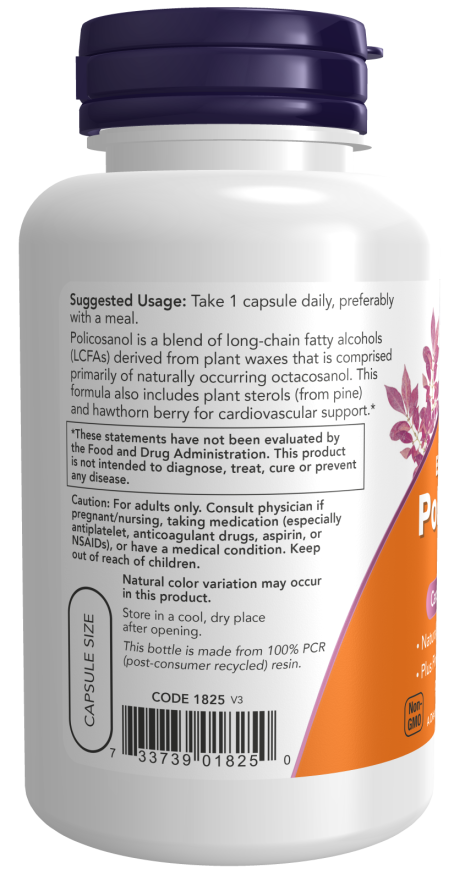 Now POLICOSANOL 40MG PLUS 90 VCAPS