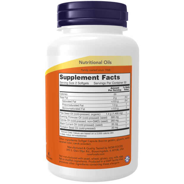 Now OMEGA 3-6-9 1000MG 250 SGELS
