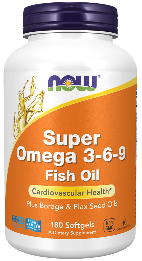 Now SUPER OMEGA 3-6-9 1200MG 180 SGELS
