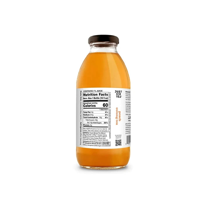 JUST ICE TEA Peach Oolong Tea 16 OZ