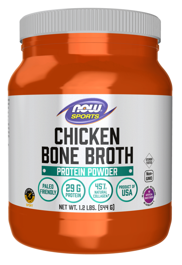 Now CHICKEN BONE BROTH PWD 1.2 LBS