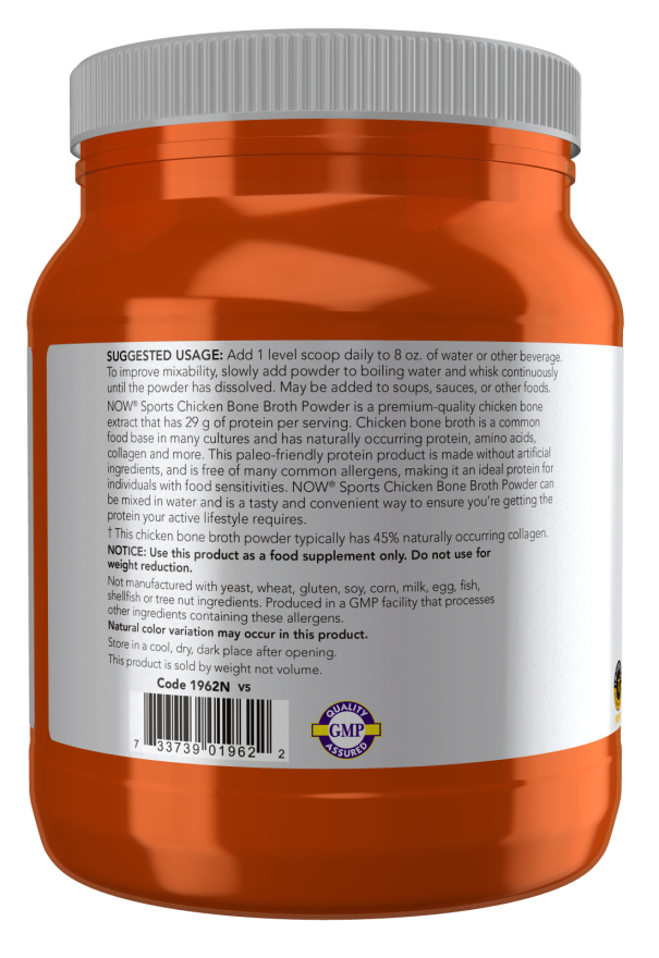 Now CHICKEN BONE BROTH PWD 1.2 LBS