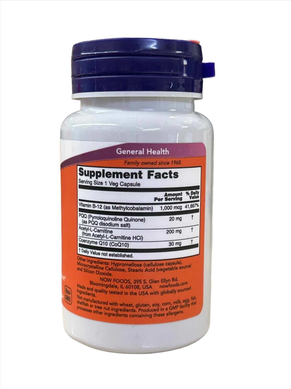 Now PQQ Energy 30 Veg Capsules