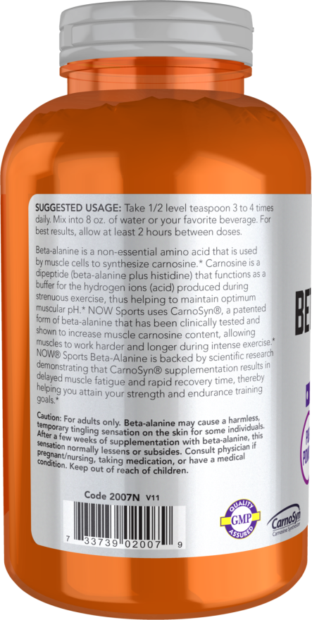 Now BETA ALANINE POWDER 500G