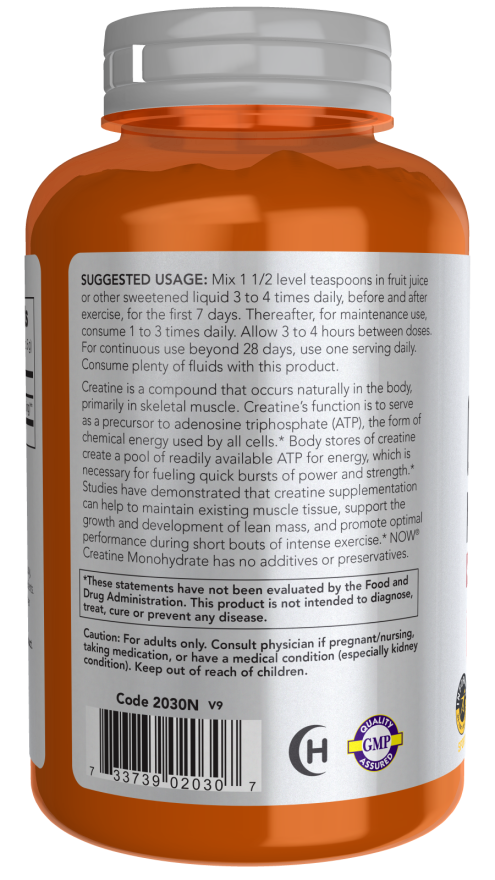 Now CREATINE POWDER 8 OZ