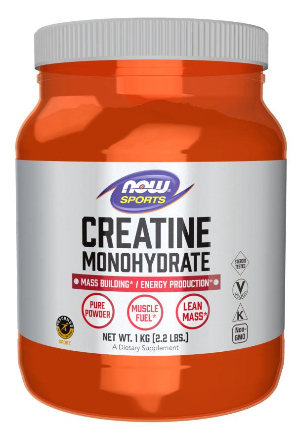 Now CREATINE POWDER PURE 2.2 LBS 1 KG