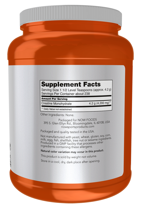 Now CREATINE MICRONIZED 1 KG (2.2 LBS)