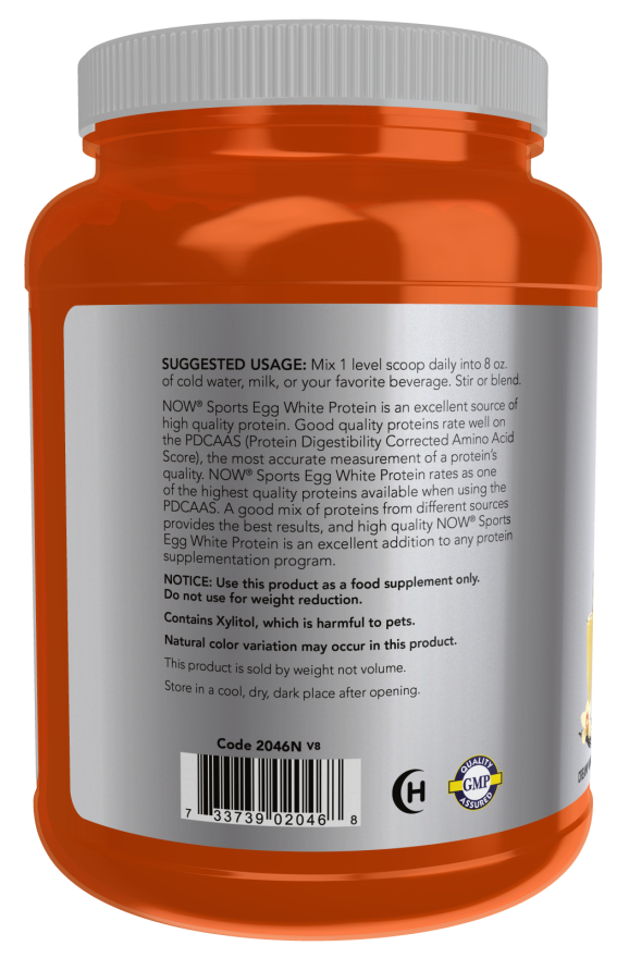 Now EGGWHITE PROTEIN VANILLA 1.5 LBS