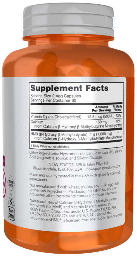 Now HMB 500MG 120 VCAPS