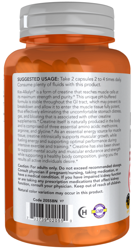 Now Kre-Alkalyn(R) Creatine 750 mg 120 CAPS