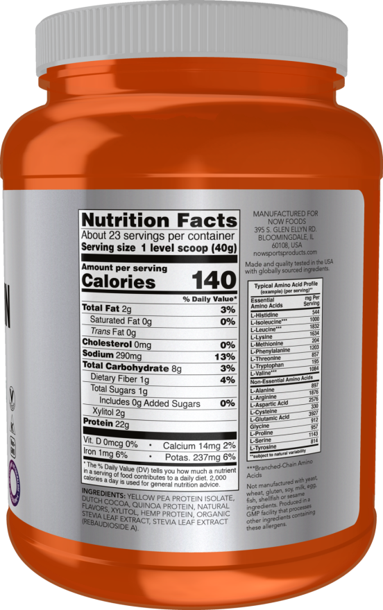 Now PLANT PROTEIN COMPLEX CHOC MOCHA 2 LB