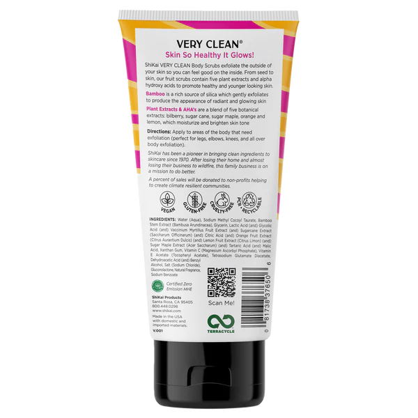 Shikai Very Clean Bamboo Scrub Detox Vanilla Latte