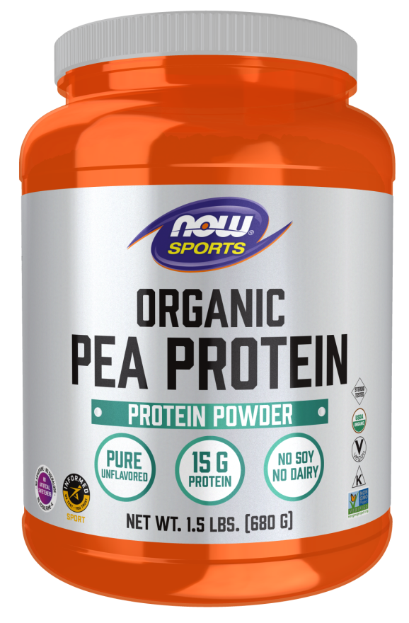 Now ORGANIC PEA PROTEIN 1.5 LBS