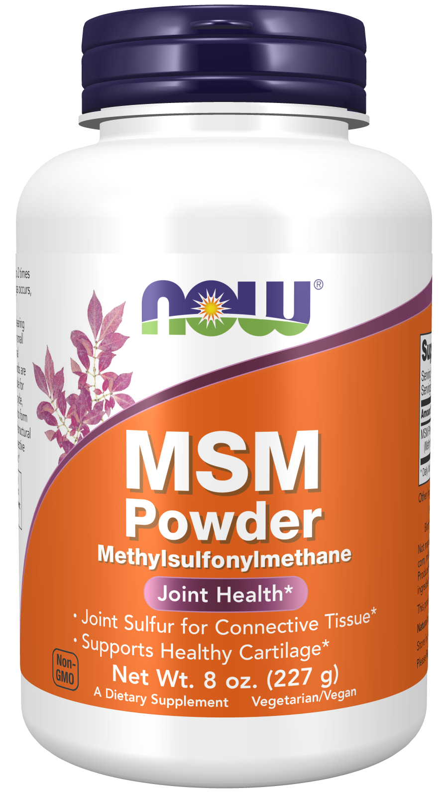 Now M.S.M PURE POWDER 8 OZ