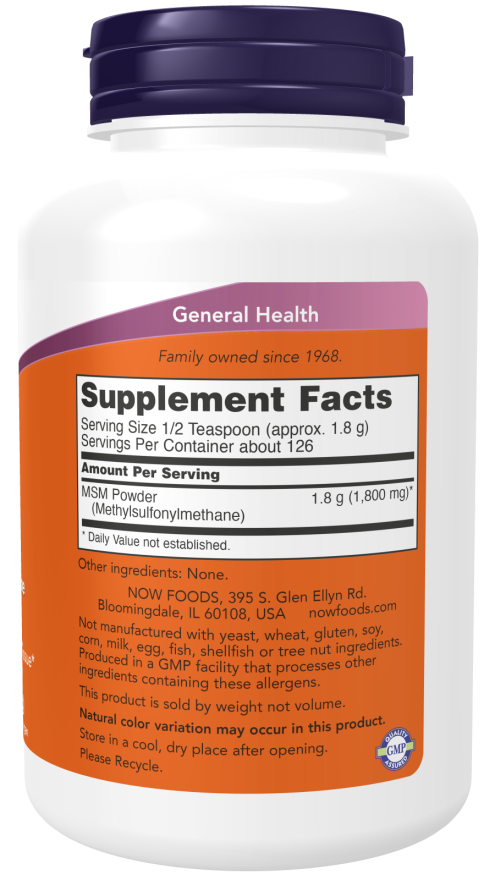 Now M.S.M PURE POWDER 1 LB