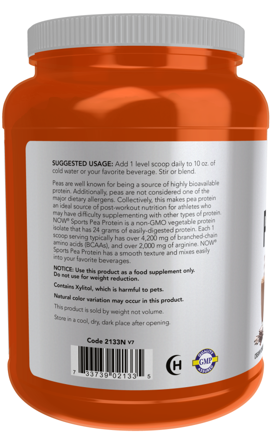 Now PEA PROTEIN CHOCOLATE 2 LBS