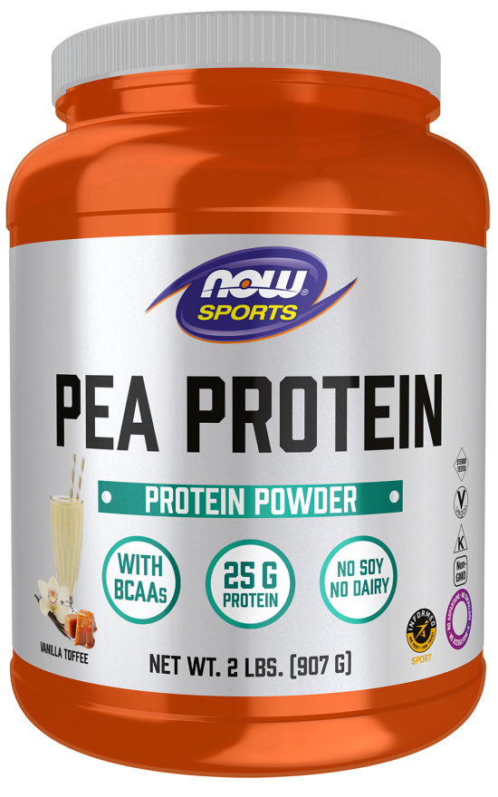 Now PEA PROTEIN VANILLA TOFFEE 2 LBS
