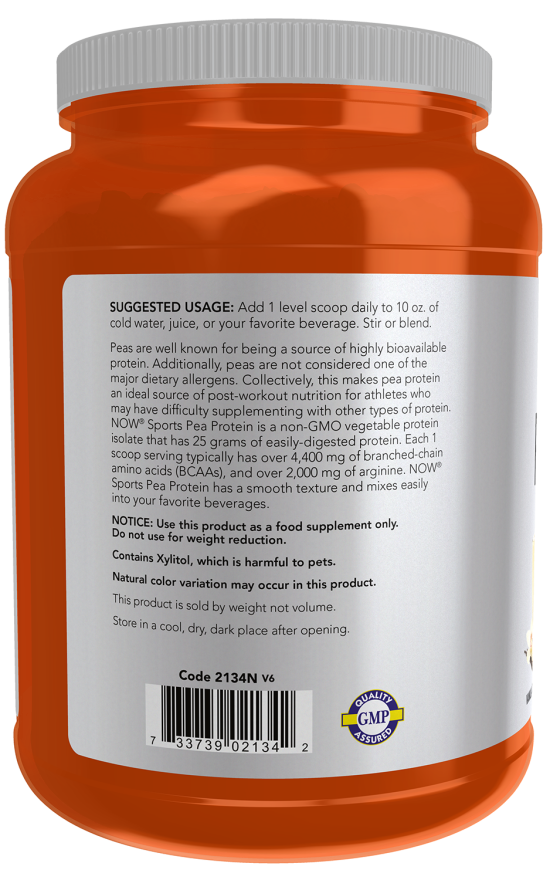 Now PEA PROTEIN VANILLA TOFFEE 2 LBS