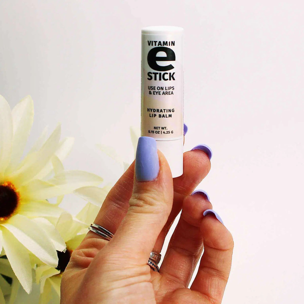 Barra de vitamina E para labios y contorno de ojos, bálsamo labial hidratante