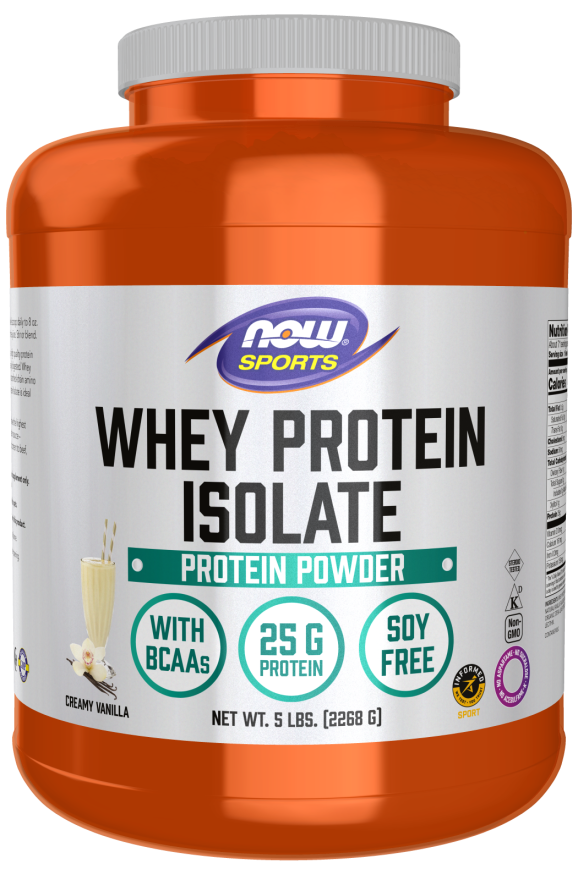 Now WHEY ISOLATE VANILLA 5 LB