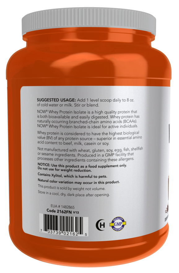 Now WHEY ISOLATE CHOCOLATE 5 LB