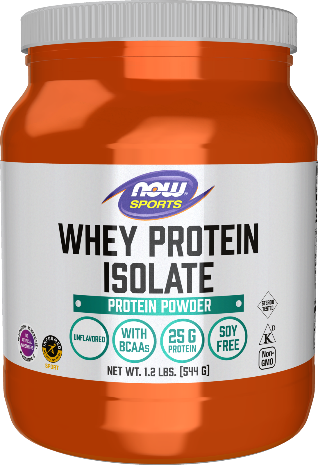 Now WHEY PROTEIN ISOLATE PURE 1.2 LB
