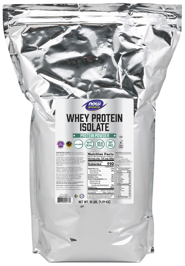 Now WHEY PROTEIN ISOLATE PURE 10LB