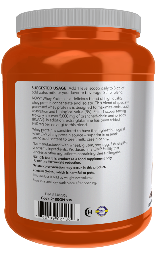 Now WHEY PROTEIN CHOCOLATE 2 LB