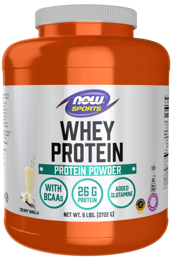 Now WHEY PROTEIN VANILLA 6 LB