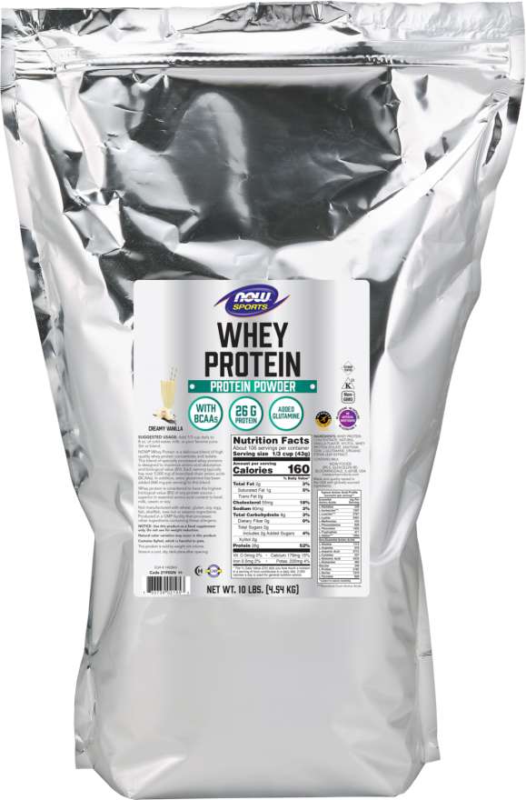 Now WHEY PROTEIN VANILLA 10 LB