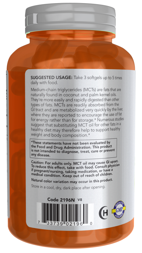 Now MCT OIL 1,000 MG SOFTGELS 150 SGELS