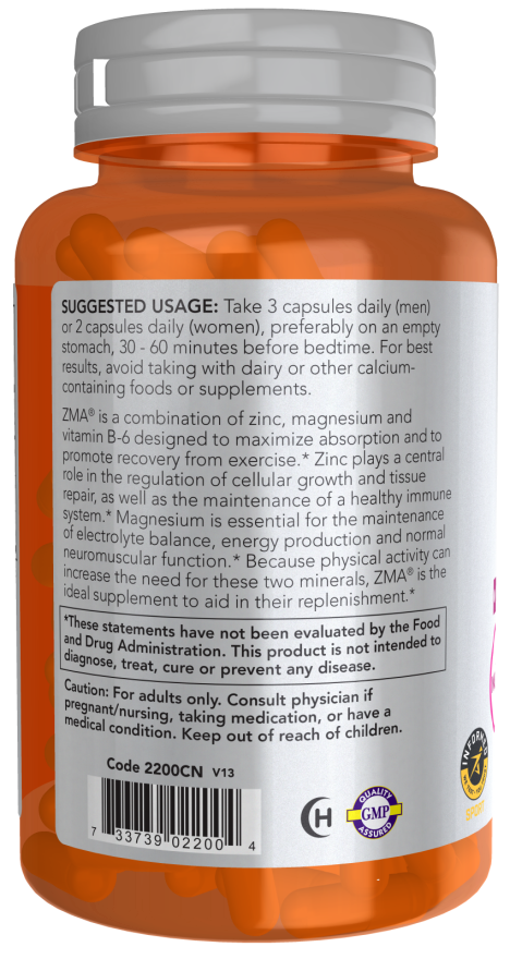 Now ZMA(R) 800MG 180 VCAPS