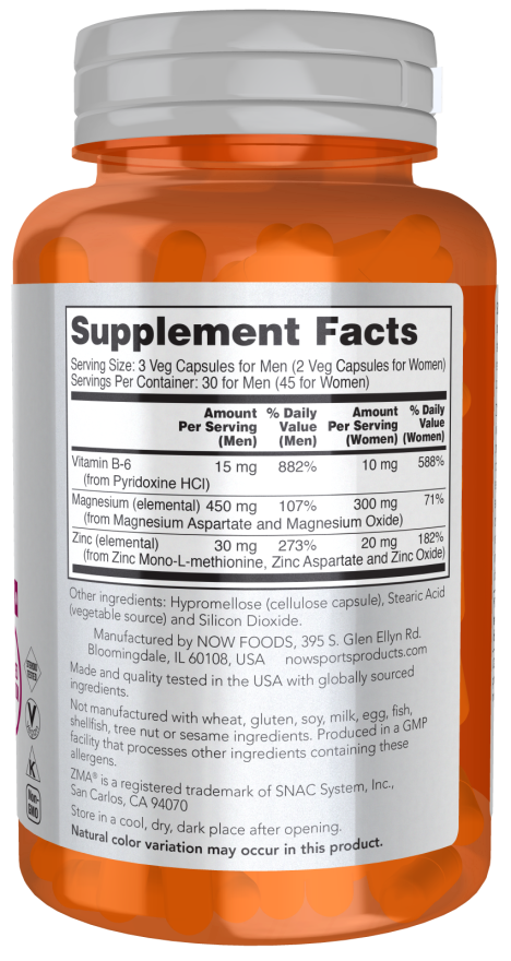 Now ZMA(R) 800MG 90 VCAPS