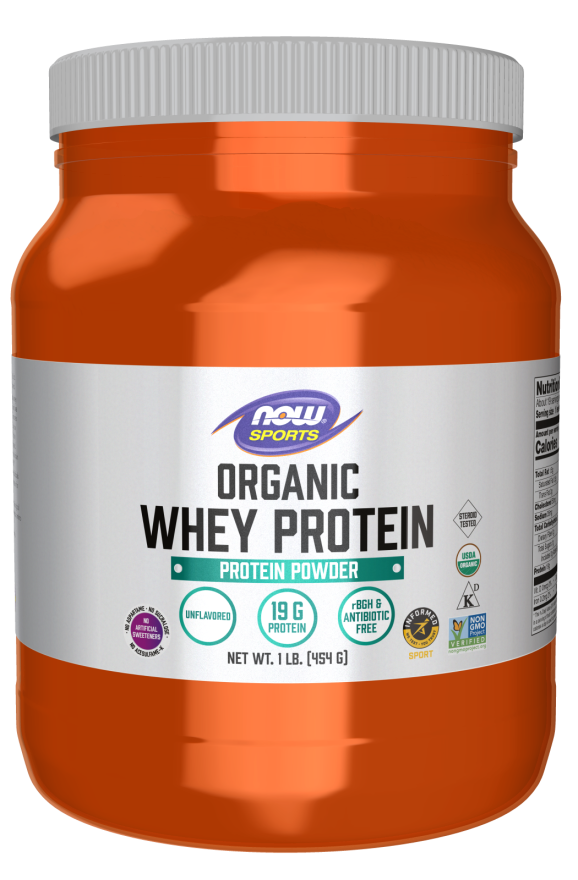 Now ORGANIC WHEY PROTEIN 1 LB