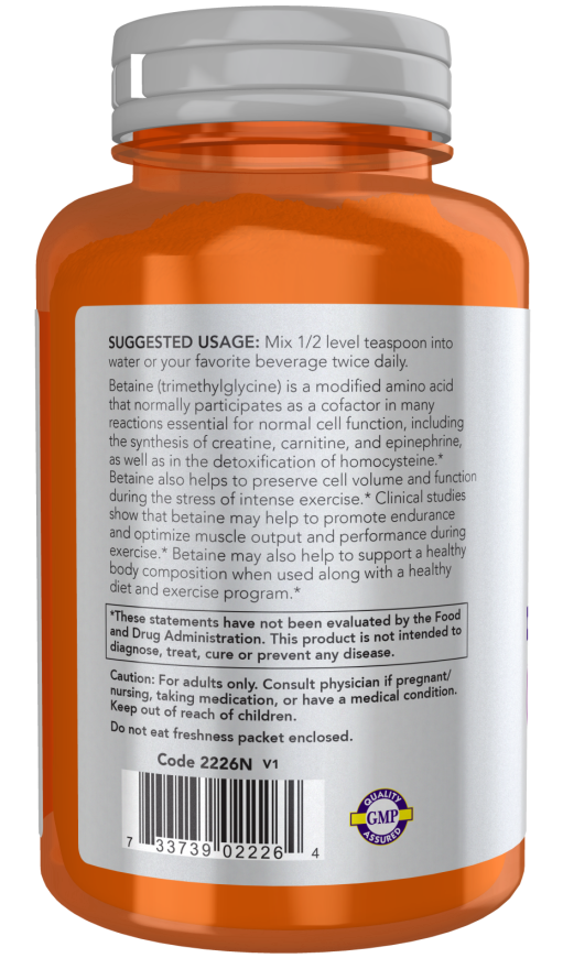 Now BETAINE POWDER 6 OZ (170 G)