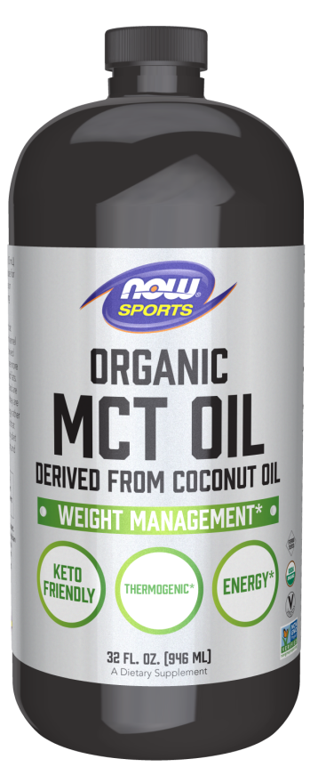 Now ORGANIC MCT OIL, PURE 32 FL OZ
