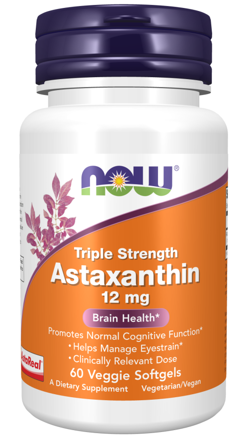 Now ASTAXANTHIN 12mg 60 VEGGIE SGELS