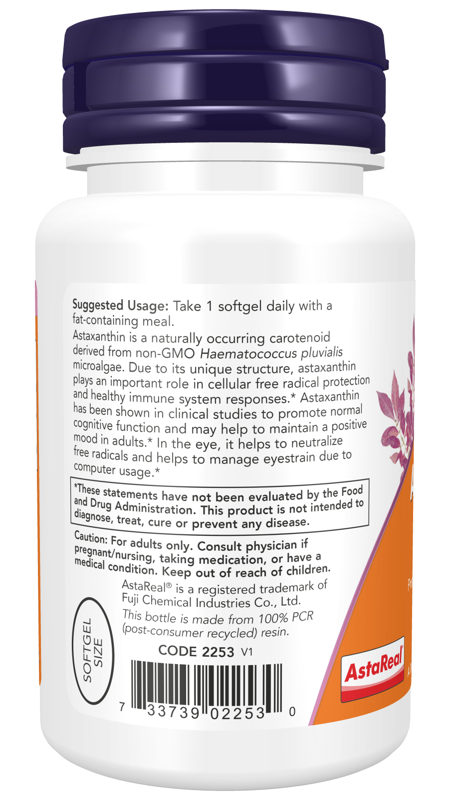 Now ASTAXANTHIN 12mg 60 VEGGIE SGELS
