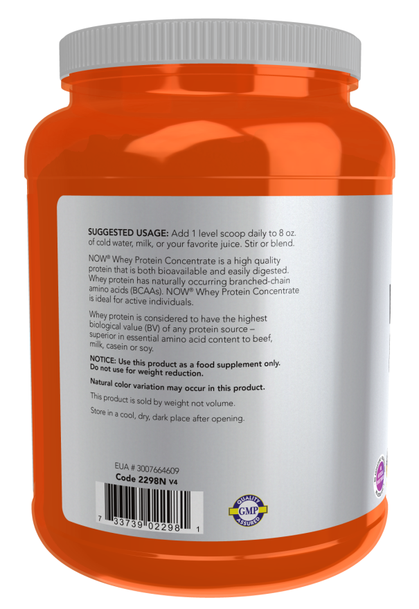 Now WHEY CONCENTRATE UNFLAVOR 1.5 LB