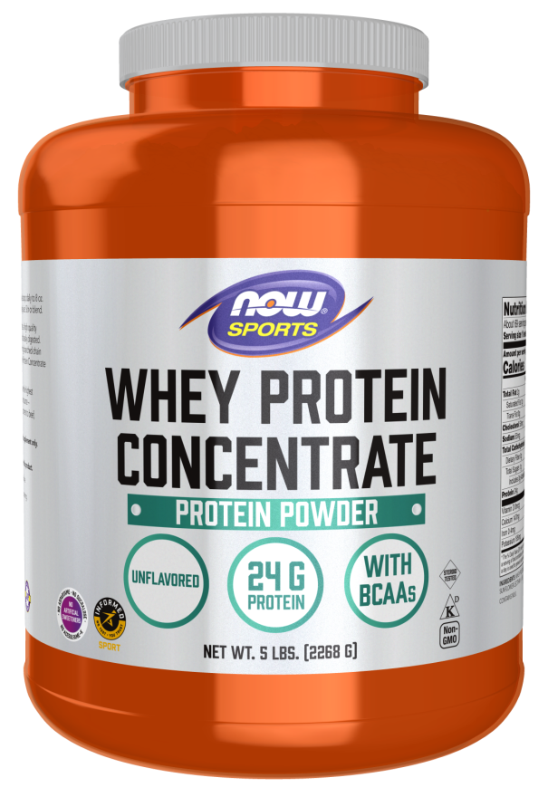 Now WHEY CONCENTRATE UNFLAVOR 5 LB