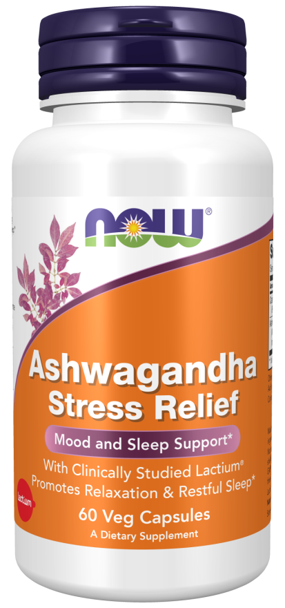 Now ASHWAGANDHA STRESS RELIEF 60 VCAPS