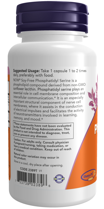 Now SOY-FREE PHOS SERINE 150 MG 60 VCAPS