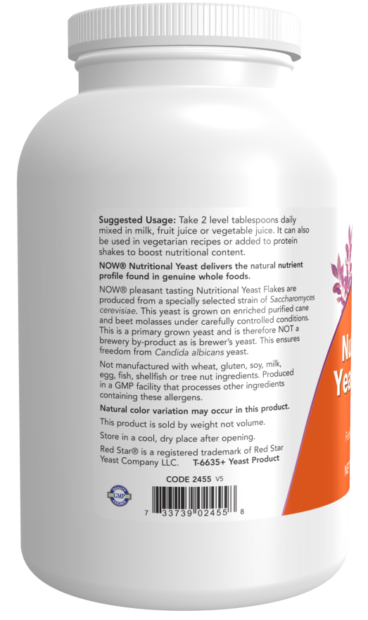 Now NUTRITIONAL YEAST FLAKES 10 OZ