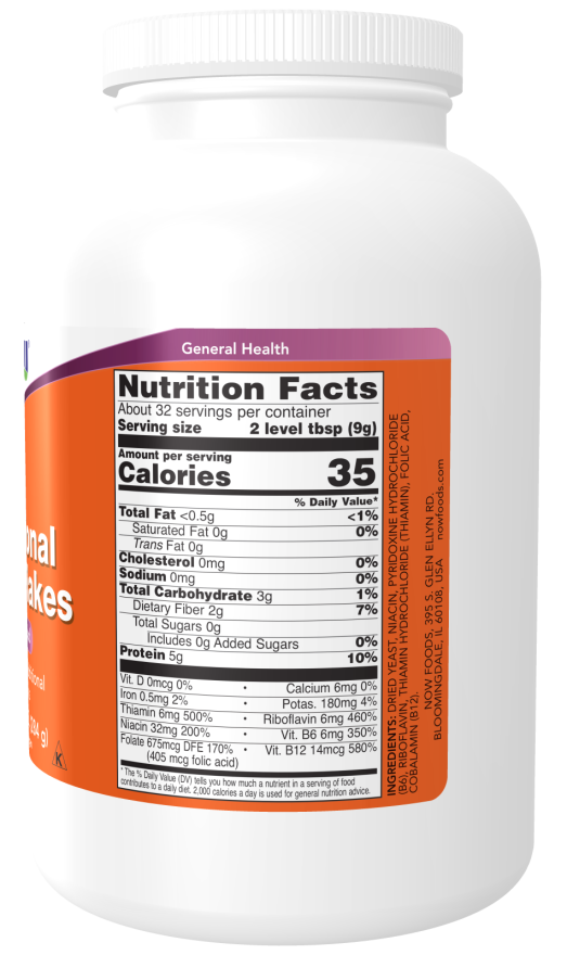 Now NUTRITIONAL YEAST FLAKES 10 OZ