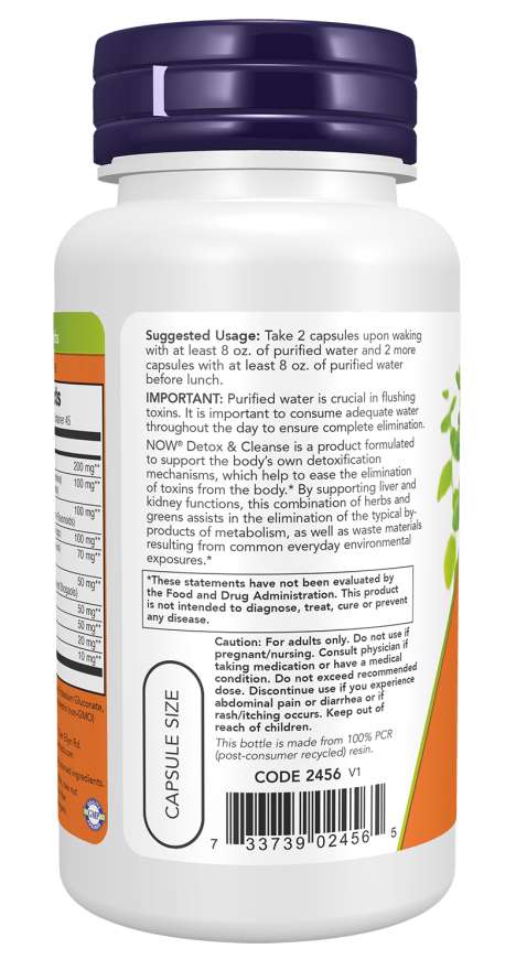 Now DETOX & CLEANSE 90 VCAPS